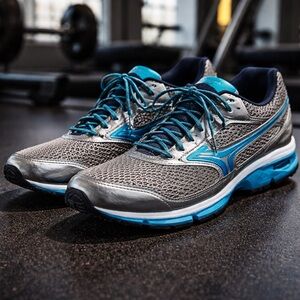 Mizuno Wave Enigma 3 Running Shoes Silver Blue Women’s 8.5